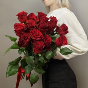 15 длинных роз 120 см 