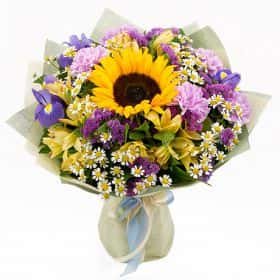 Букет «Сиреневый закат»