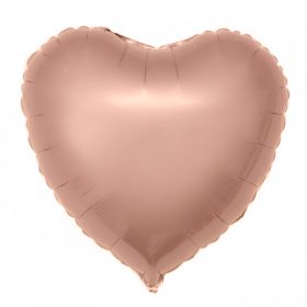 ФОЛЬГИРОВАННОЕ СЕРДЦЕ "РОЗОВОЕ ЗОЛОТО"