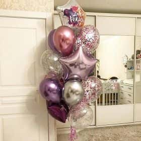 ФОНТАН ИЗ ШАРОВ "ТВОЙ ДЕНЬ"